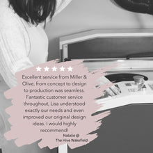 Load image into Gallery viewer, Bakery Sign, Logo Display, Market Display, Small Logo Wall Plaque, Gift for Small Business, Flatlay Props, Logo Wood Sign, New Business Gift