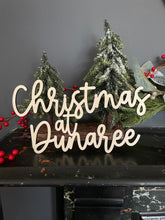 Load image into Gallery viewer, Christmas Wreath SIGN for Front Door,  Christmas at the Wreath, Xmas Wreath (Sign Only)