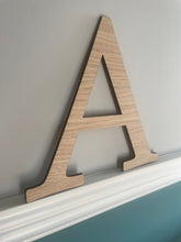 Load image into Gallery viewer, 15cm Wooden Letters, Nursery Name Sign, Oak Alphabet Signs, Baby Room Letters, Wood Wall Hangings, Wood Letters, Childs Name Sign