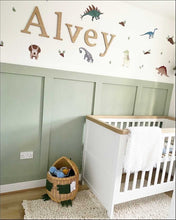 Load image into Gallery viewer, Name Letters Bedroom, Large Wooden Letters, Nursery Name Sign, Bedroom Accessories, Childrens Room Decor, Oak, Light Wood, Walnut Wood