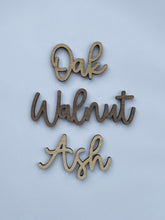 Load image into Gallery viewer, Name Letters Bedroom, Large Wooden Letters, Nursery Name Sign, Bedroom Accessories, Childrens Room Decor, Oak, Light Wood, Walnut Wood