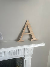 Load image into Gallery viewer, 15cm Wooden Letters, Nursery Name Sign, Oak Alphabet Signs, Baby Room Letters, Wood Wall Hangings, Wood Letters, Childs Name Sign