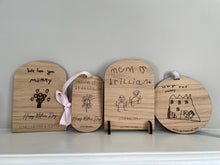 Load image into Gallery viewer, Father's Day Gift 2024, Children's Drawing Engraved, Present for Daddy, Personalised Gift, Gift for Grandad, Present for Him, From the Kids