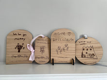 Load image into Gallery viewer, Gift for Mummy, Mother' Day 2024, Children's Drawing Engraved, Thoughtful Keepsake Gift, Gift for Grandma, Gift for Family, Present for Mum