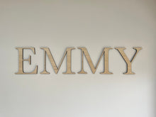 Load image into Gallery viewer, 15cm Wooden Letters, Nursery Name Sign, Oak Alphabet Signs, Baby Room Letters, Wood Wall Hangings, Wood Letters, Childs Name Sign