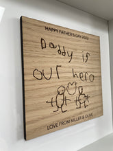 Load image into Gallery viewer, Christmas Gift For Dad, Personalised Gift from Daughter, Childrens Drawing Gift, Unique Gift for Dad, Kids Artwork, Thoughtful Gifts for Him