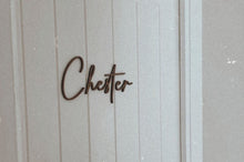 Load image into Gallery viewer, Door Name Sign, Personalised Wooden Name Sign, Kids Door Sign, Nursery Decor, Childrens Bedroom Door Sign, Door Plaque for Kids Room