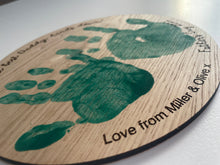 Load image into Gallery viewer, Personalised Gift for Dad, Daddy Christmas Gift, Hand Print Keepsake Xmas, Gift from Kids to Dad, DIY Gifts for Dad, Baby Handprint Present
