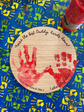 Load image into Gallery viewer, Children's Handprint Gift, Fathers Day Present, Gift for Dad, Baby Handprint Present, Gift for Her, Personalised Gift, Gift for Him