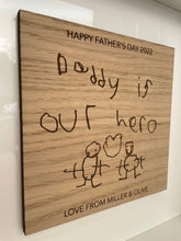 Load image into Gallery viewer, Gift from Kids to Dad, Children's Drawing Gift, Personalised Xmas Gift, Unique Present, Daddy Christmas UK, Thoughtful Gifts for Him