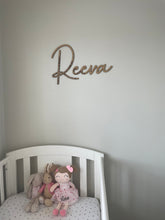 Load image into Gallery viewer, Safari Nursery Decor, Jungle Name Sign, Leopard Print Decor, Childrens Room Wall Art, Name Sign For Nursery, Jungle Themed Room