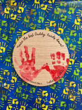 Load image into Gallery viewer, Personalised Gift for Dad, Daddy Christmas Gift, Hand Print Keepsake Xmas, Gift from Kids to Dad, DIY Gifts for Dad, Baby Handprint Present