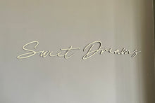 Load image into Gallery viewer, Sweet Dreams, Bedroom Wall Art, Bedroom Decor, Above Bed Wall Decor, Bedroom Accessories, Wooden Signs,  Wall Quote Plaque, Wooden Words