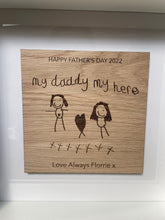 Load image into Gallery viewer, Gift from Kids to Dad, Children's Drawing Gift, Personalised Xmas Gift, Unique Present, Daddy Christmas UK, Thoughtful Gifts for Him