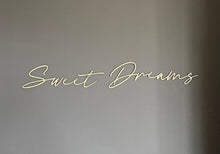 Load image into Gallery viewer, Above Bed Wall Decor, Sweet Dreams, Bedroom Wall Art, Wooden Signs, Bedroom Decor, Wall Quote Plaque, Wooden Words, Bedroom Accessories