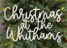 Load image into Gallery viewer, Christmas Wreath SIGN for Front Door,  Christmas at the Wreath, Xmas Wreath (Sign Only)