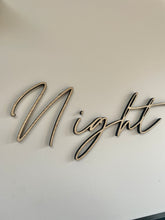 Load image into Gallery viewer, Above Bed Wall Decor, Night Night, Bedroom Wall Art, Wooden Signs, Bedroom Decor, Sweet Dreams, Wooden Words, Bedroom Accessories