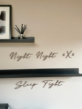 Load image into Gallery viewer, Above Bed Wall Decor, Night Night, Bedroom Wall Art, Wooden Signs, Bedroom Decor, Sweet Dreams, Wooden Words, Bedroom Accessories