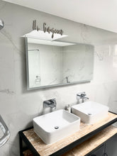 Load image into Gallery viewer, Hi Gorgeous Sign, Mirror Quote, Wooden Bedroom Sign, Dressing Room Decor, Bathroom Wall Art, Hello Beautiful, Walk in Wardrobe, New Home Art