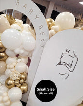 Load image into Gallery viewer, Pregnancy Silhouette, 3D Wooden Pregnant Women, Baby Shower Decor, Baby Shower Balloon Display, Reusable Photo Props