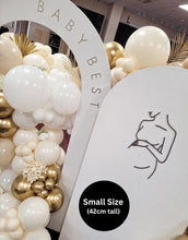 Load image into Gallery viewer, Pregnancy Silhouette Wood, Baby Shower Decorations Gender Neutral, Pregnancy Balloon, 3D Wooden Pregnant Women, Baby Shower Balloon Display
