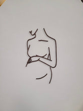 Load image into Gallery viewer, Pregnancy Silhouette, 3D Wooden Pregnant Women, Baby Shower Decor, Baby Shower Balloon Display, Reusable Photo Props