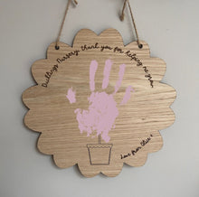 Load image into Gallery viewer, Handprint Art Teacher, Teacher Appreciation Gifts, End of Year Teacher Gift, Gift for Nursery Staff, Personalised Gift for Teacher