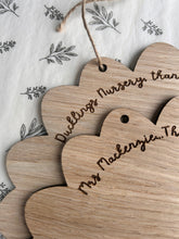 Load image into Gallery viewer, Thank You Gift Teacher, Childminder Leaving, Handprint Art, Nursery Teacher Gift, Thank you for helping me grow, Childminder Thank You Gift