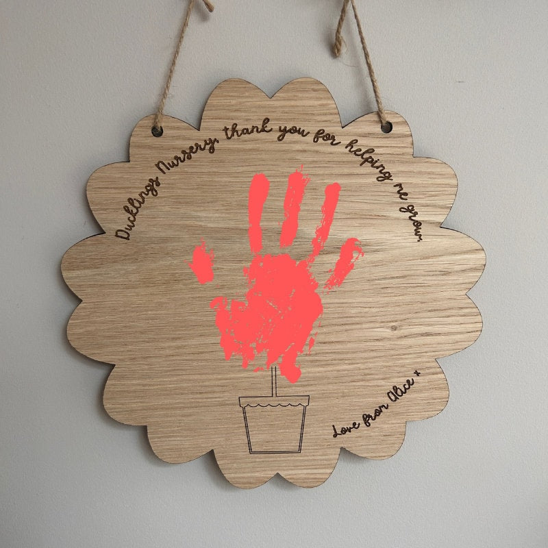 Thank You Gift Teacher, Childminder Leaving, Handprint Art