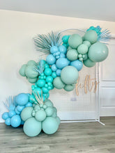 Load image into Gallery viewer, Fifty Sign, Balloon Backdrop,  Balloon Arch Sign, Event Decoration backdrop, Thirty Birthday Sign, Personalised Wooden Party Sign