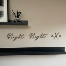 Load image into Gallery viewer, Above Bed Wall Decor, Night Night, Bedroom Wall Art, Wooden Signs, Bedroom Decor, Sweet Dreams, Wooden Words, Bedroom Accessories