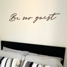 Load image into Gallery viewer, Guest Bedroom Sign, Be Our Guest, Above Bed Wall Decor, Sweet Dreams, Air BNB, Bedroom Wall Art, Bedroom Decor, Bedroom Accessories Wooden