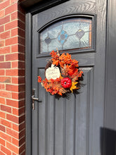 Load image into Gallery viewer, Personalised Halloween Sign, Autumn Door Wreath (SIGN ONLY), Wreath Sign Customised, Halloween Wreath, Halloween Decor, Family Decoration
