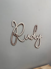 Load image into Gallery viewer, Name Sign For Pet, Personalised Pet Name Sign, Sign for Wall Pet, Dogs Room, Dogs Wall Art, Gift for Pet Parent, Pet Owner Gift
