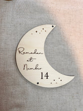 Load image into Gallery viewer, Ramadan Decoration, Ramadan Wreath SIGN only, Ramadan Decor, Family Decoration for Ramadan, Wreath for Front Door, Eid al Fitr