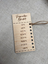 Load image into Gallery viewer, Temperature Blanket Colour Chart, Temp Blanket Charts, Knitting Gifts, Shade Card Organiser, 2024 Knit Temperature Blanket