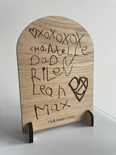 Load image into Gallery viewer, Child's Drawing Keepsake -  Oak