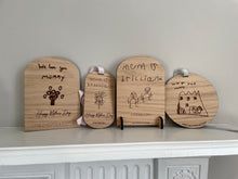 Load image into Gallery viewer, Child's Drawing Keepsake -  Oak