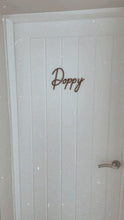Load image into Gallery viewer, Personalised Wooden Door Name Sign, Kids Door Sign, Nursery Decor, Childrens Bedroom Door Sign, Door Plaque for Kids Room
