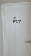 Load image into Gallery viewer, Door Name Sign, Personalised Wooden Name Sign, Kids Door Sign, Nursery Decor, Childrens Bedroom Door Sign, Door Plaque for Kids Room
