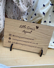 Load image into Gallery viewer, Self Employed Gift, Social Media Sign, Wooden Business Plaque, Gift For New Business, Personalised Business Sign, Business Social Media Gift

