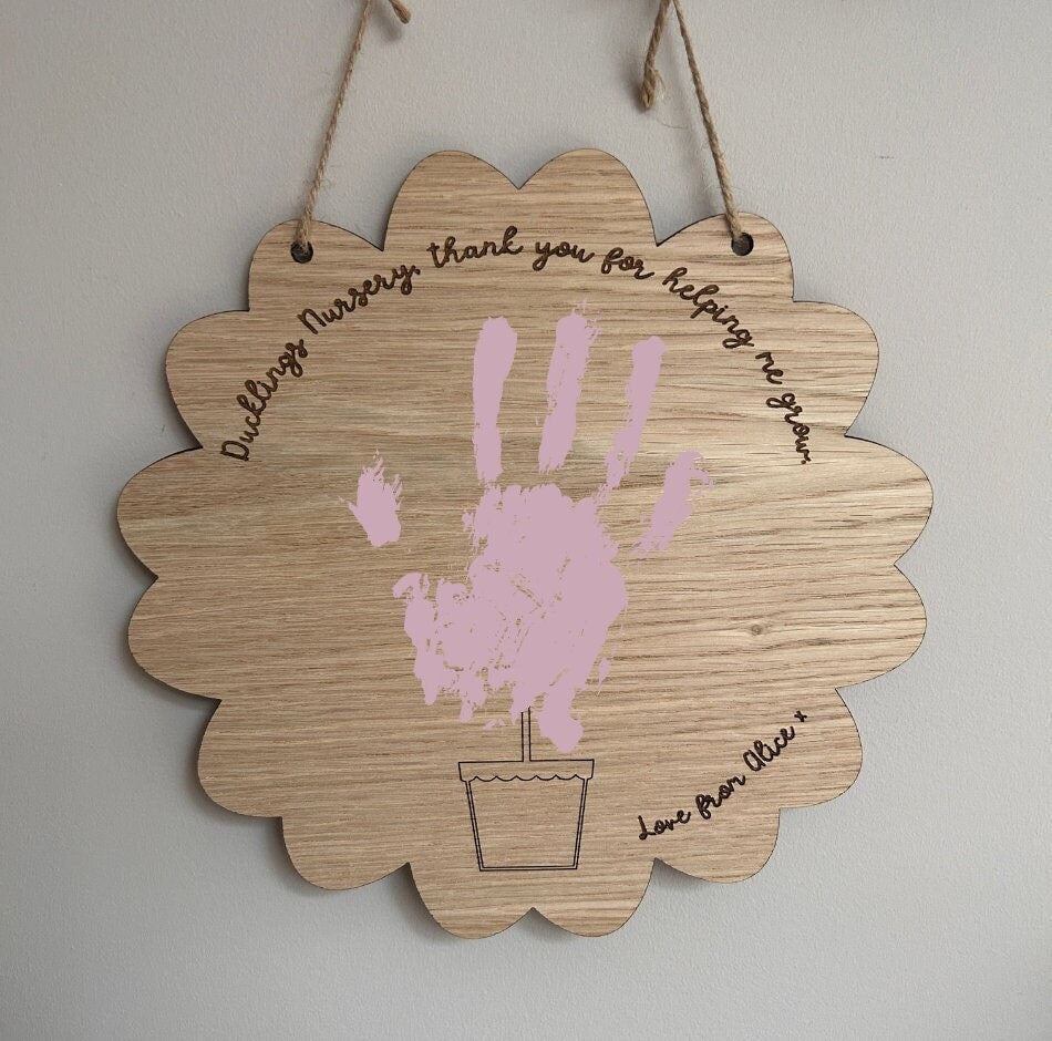 Thank You Gift Teacher, Childminder Leaving, Handprint Art