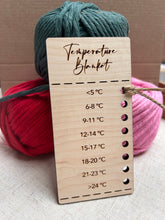 Load image into Gallery viewer, Temperature Blanket Colour Chart, Temp Blanket Charts, Knitting Gifts, Shade Card Organiser, 2024 Knit Temperature Blanket
