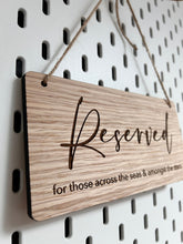 Load image into Gallery viewer, Reserved for those in heaven, Reserved Sign Wedding, Wooden Wedding Sign, Reserved Sign for Seats, Engraved Event Decor, Amongst the stars
